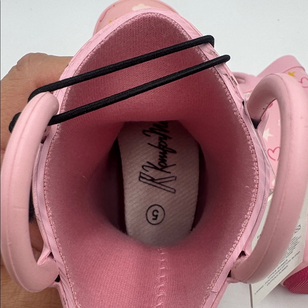 KomfysMe Kids Rain Boots Unicorn Rainbow Pink Toddler Size 5 - Picture 7 of 9